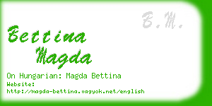 bettina magda business card